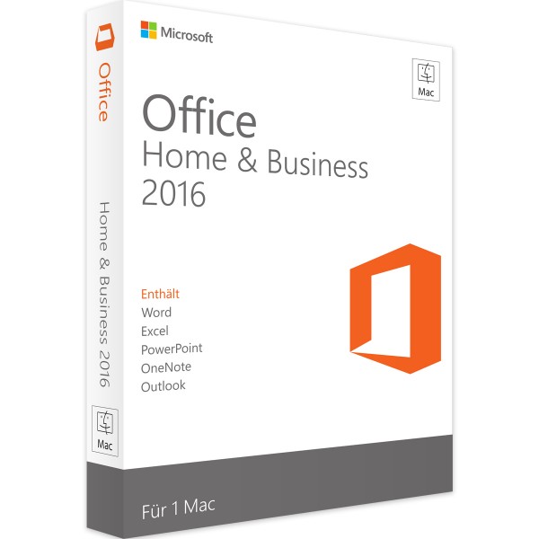 Microsoft Office 2016 Home and Business | für Mac | Retail