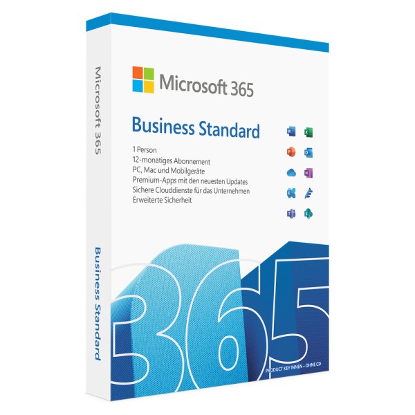 Microsoft Office 365 Business Standard | dla komputerów PC/Mac/urządzeń mobilnych