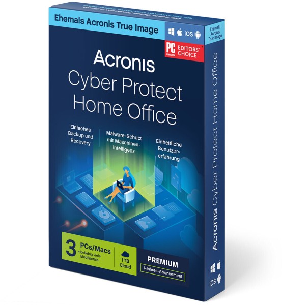 Acronis True Image 2021 Premium | Win / Mac / iOS / Android | 1 TB Cloudspeicher